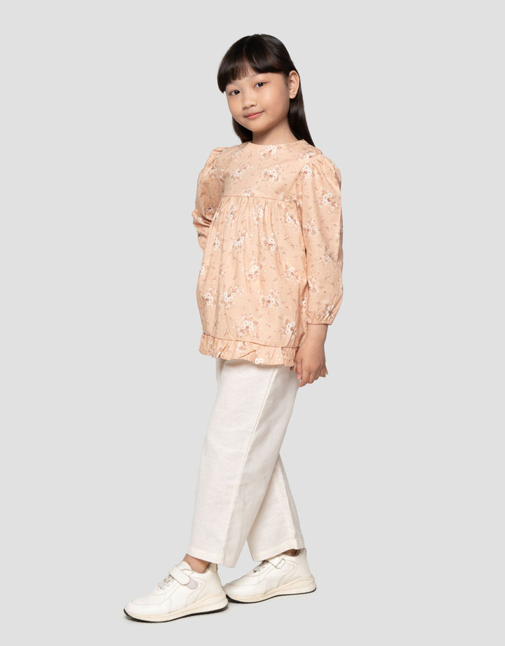 Little M Flower Setelan Baju Muslim Anak Perempuan