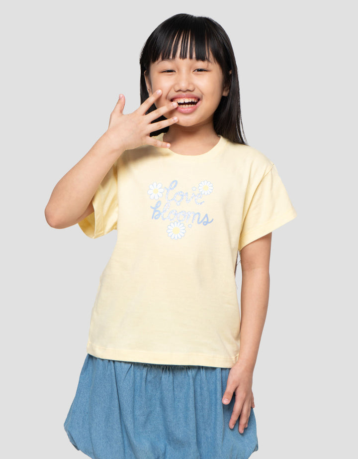 Little M Love Blooms Kaos Anak Perempuan