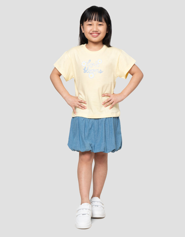 Little M Love Blooms Kaos Anak Perempuan