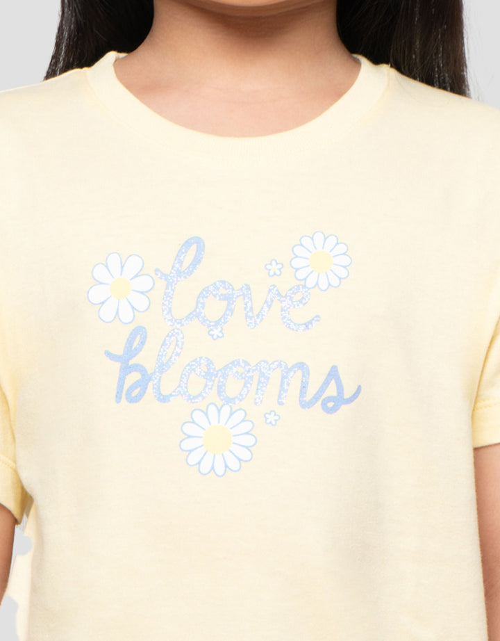 Little M Love Blooms Kaos Anak Perempuan