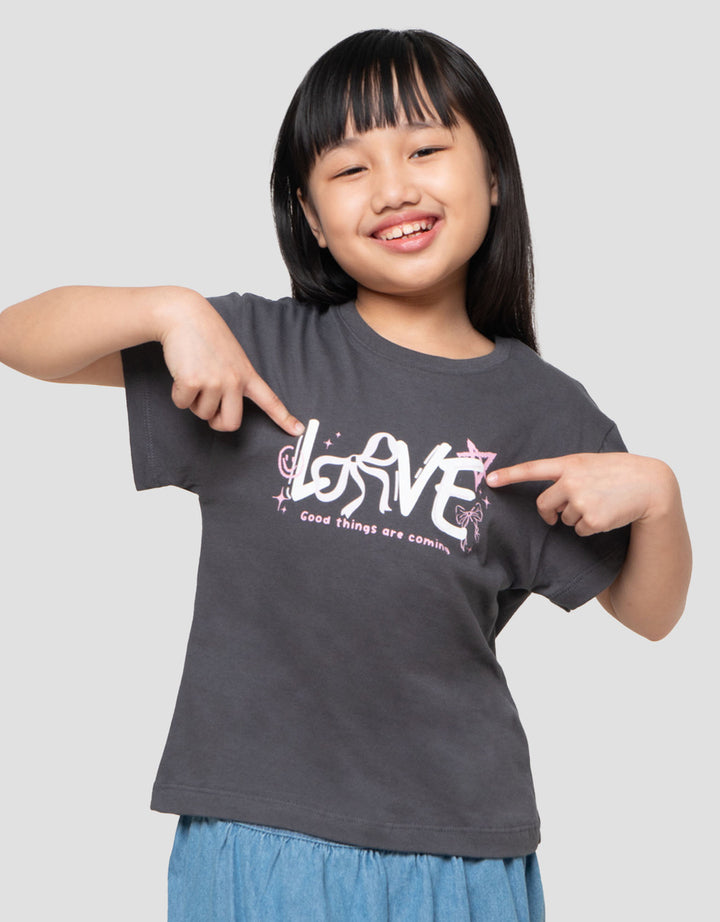 Little M Love Pita Kaos Anak Perempuan