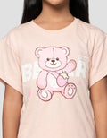 Little M Print Bear Kaos Anak Perempuan