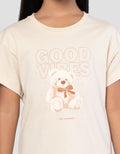 Little M Print Good Vibes Kaos Anak Perempuan