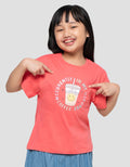 Little M Boba Coffe Kaos Anak Perempuan