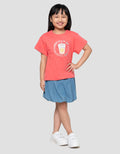 Little M Boba Coffe Kaos Anak Perempuan