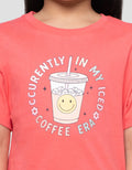 Little M Boba Coffe Kaos Anak Perempuan