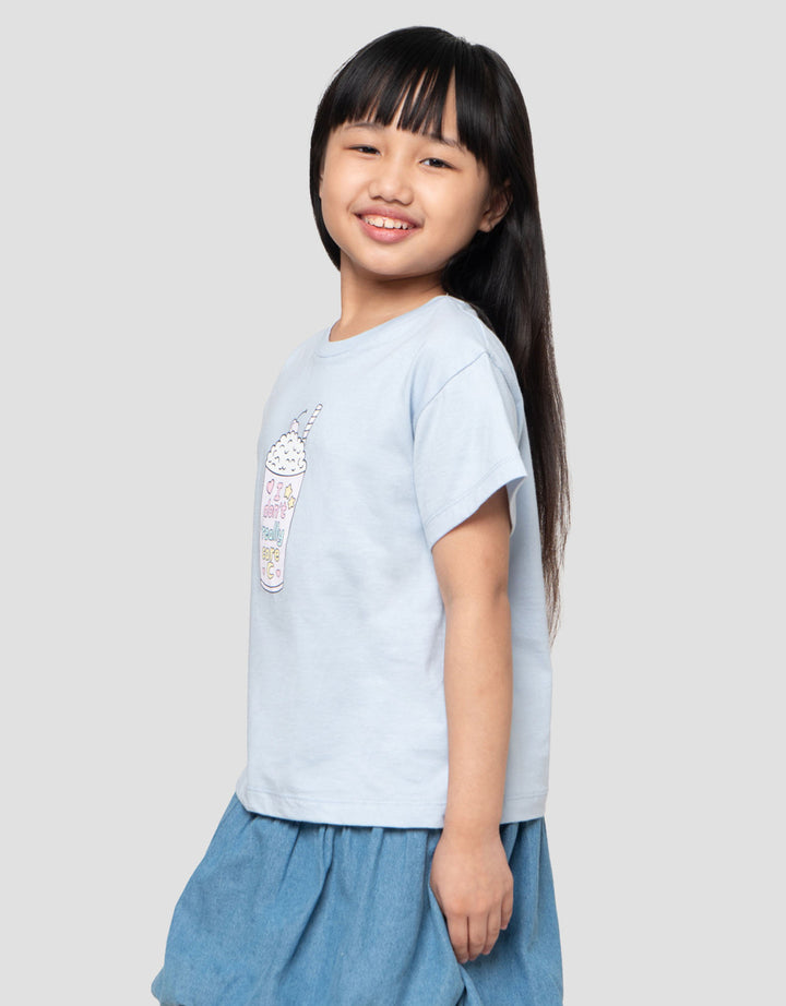 Little M Boba Glass Kaos Anak Perempuan
