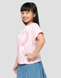 Little M Heart Kaos Anak Perempuan