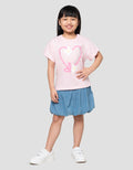 Little M Heart Kaos Anak Perempuan