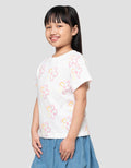 Little M Aop Flower Kaos Anak Perempuan