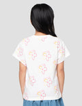 Little M Aop Flower Kaos Anak Perempuan