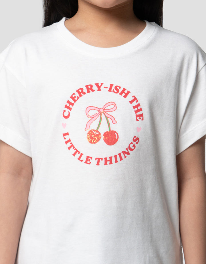 Little M Word Cherry Kaos Anak Perempuan