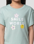 Little M Smile Word Kaos Anak Perempuan