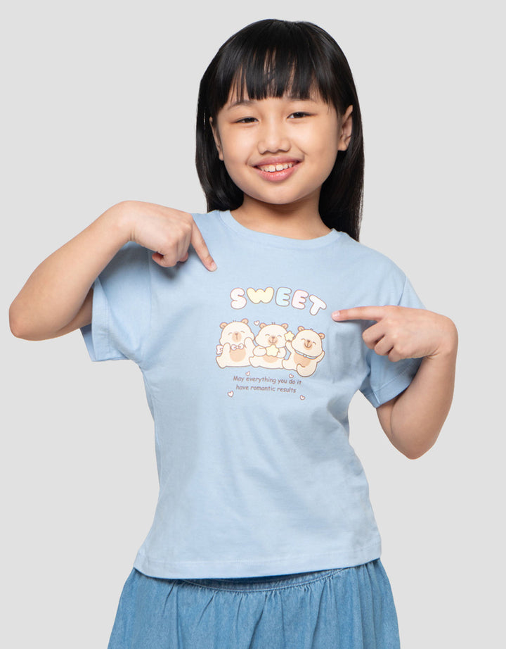 Little M Capy Kaos Anak Perempuan