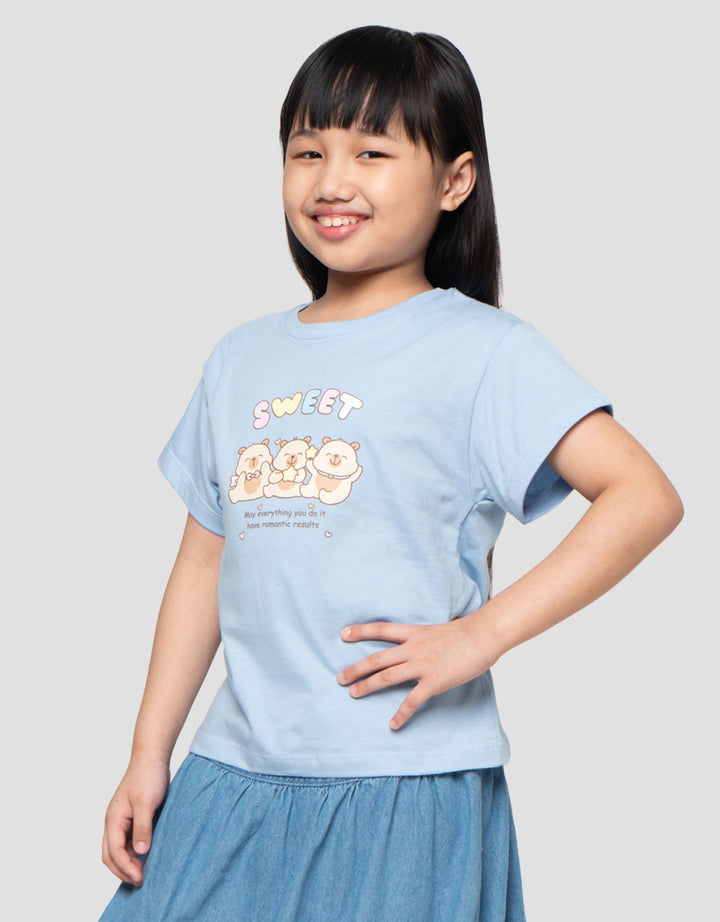 Little M Capy Kaos Anak Perempuan