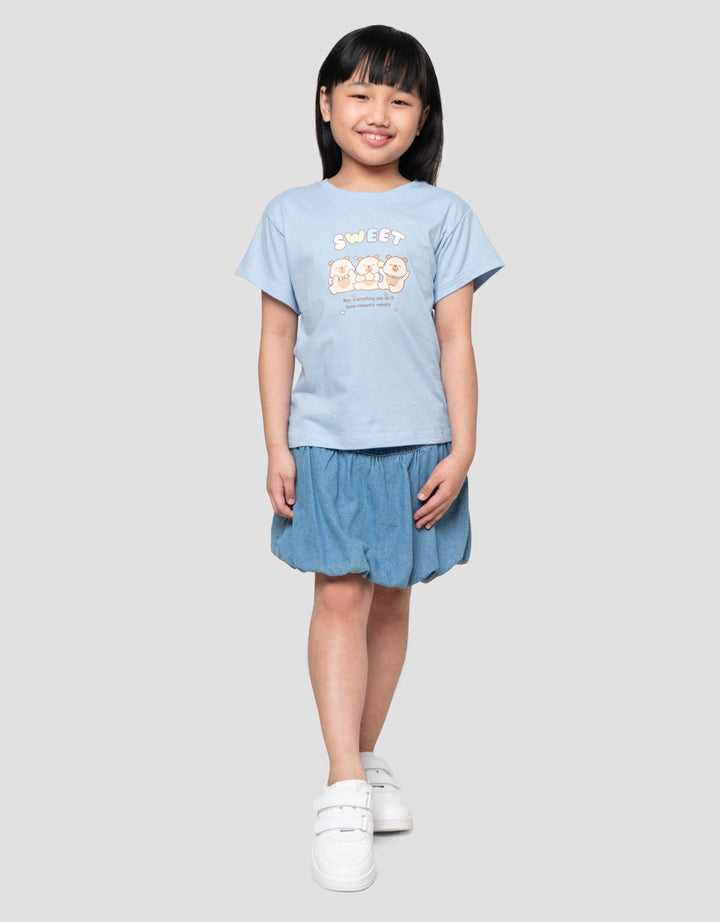 Little M Capy Kaos Anak Perempuan
