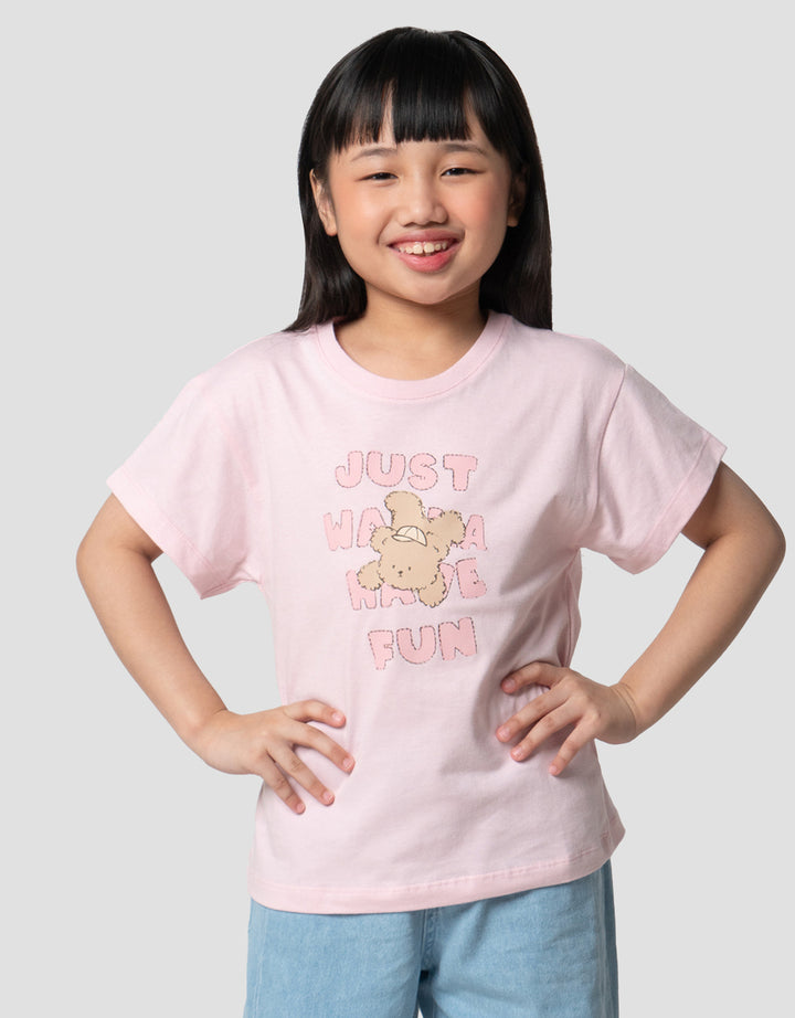 Little M Capy Fun Kaos Anak Perempuan
