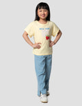 Little M Varsity Strawberry Kaos Anak Perempuan