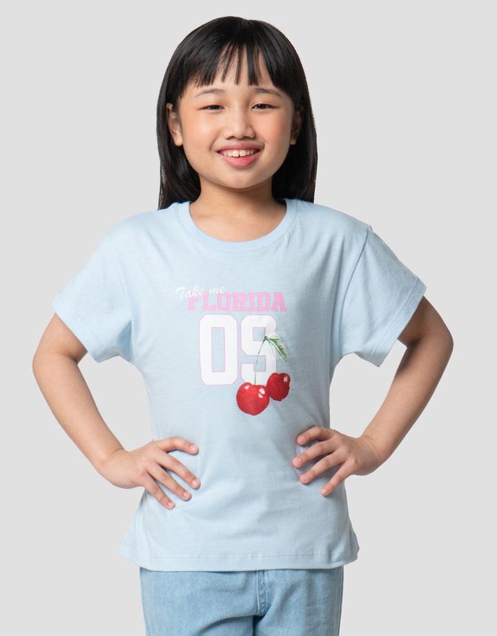 Little M Varsity Florida Kaos Anak Perempuan