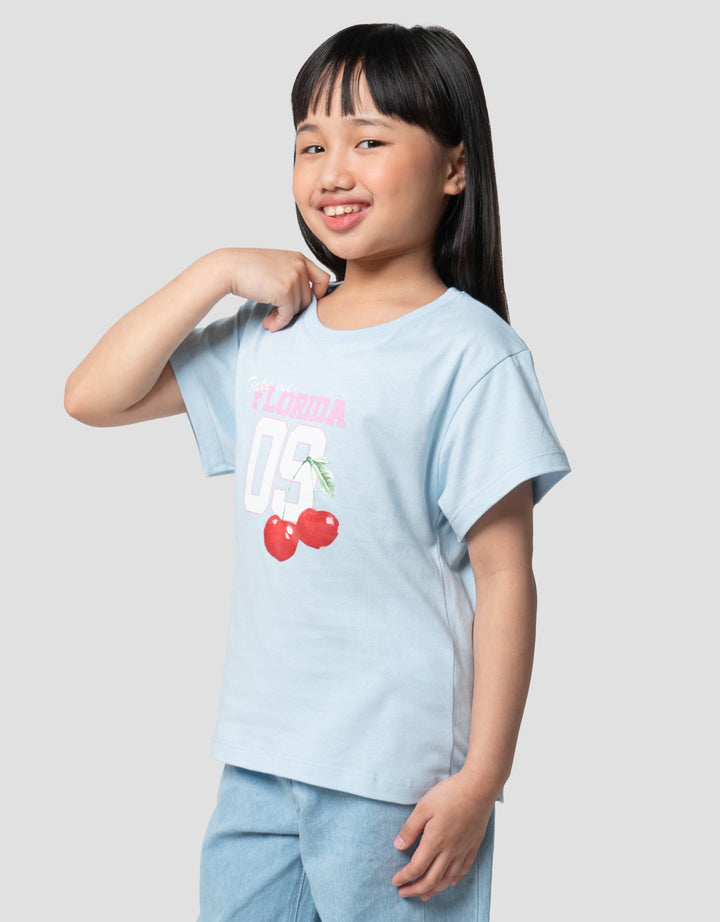 Little M Varsity Florida Kaos Anak Perempuan