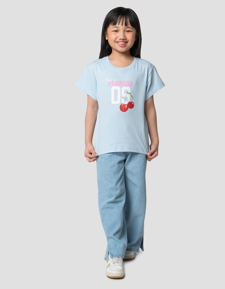 Little M Varsity Florida Kaos Anak Perempuan