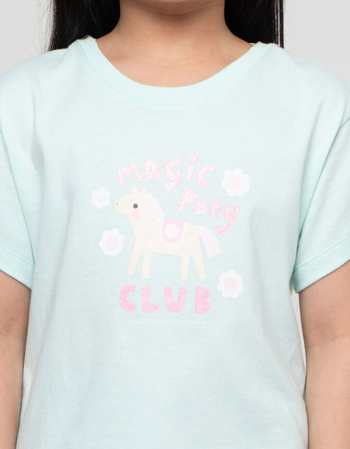 Little M Animal Club Kaos Anak Perempuan