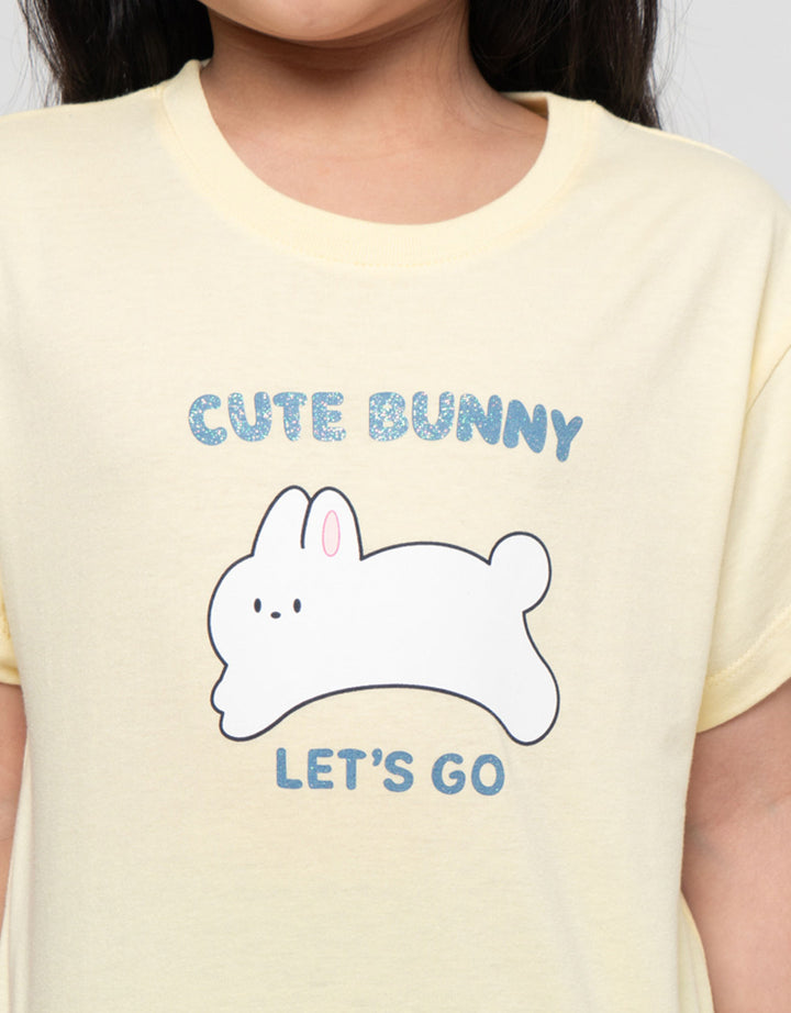 Little M Animal Cute Bunny Kaos Anak Perempuan