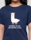 Little M Animal Summer Kaos Anak Perempuan
