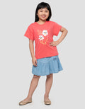 Little M Flower My Bestie Kaos Anak Perempuan