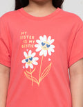 Little M Flower My Bestie Kaos Anak Perempuan
