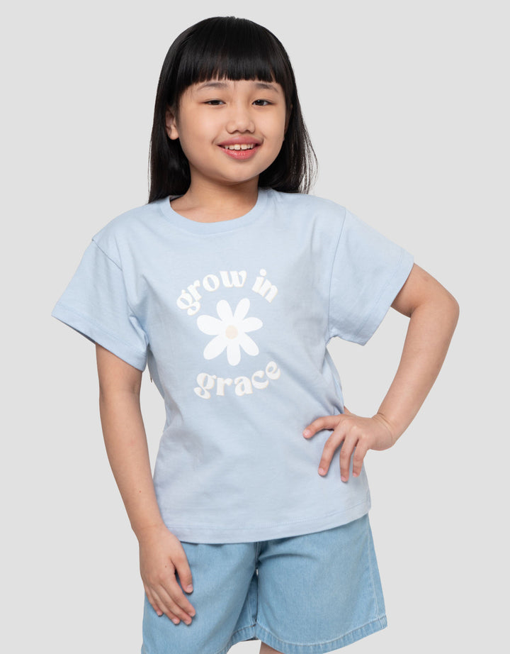 Little M Flower Grow Kaos Anak Perempuan