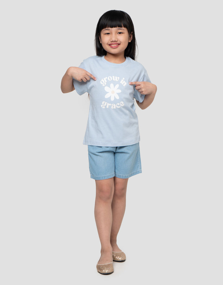 Little M Flower Grow Kaos Anak Perempuan