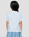 Little M Stripe Ice Kaos Anak Perempuan
