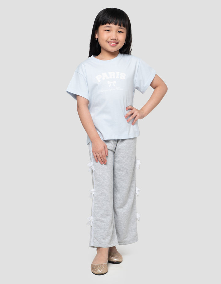 Little M Print Paris Kaos Anak Perempuan