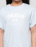 Little M Print Paris Kaos Anak Perempuan