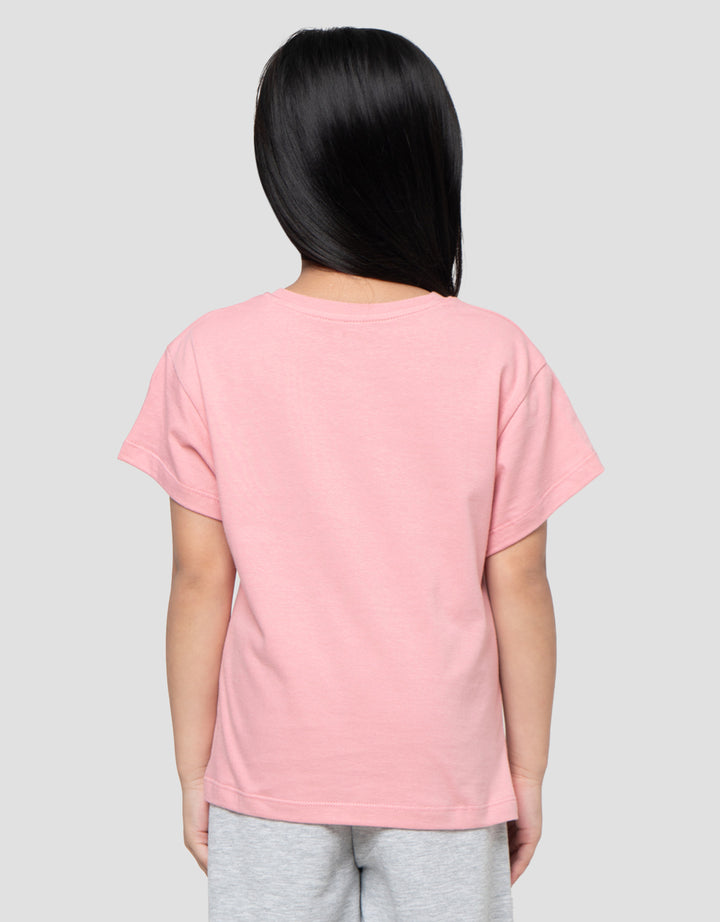 Little M Print Ballet Kaos Anak Perempuan
