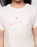 Little M Print Ballet  Kaos Anak Perempuan