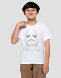 Star Wars Starwars Stormtrooper Kaos Lengan Pendek Anak Laki-Laki