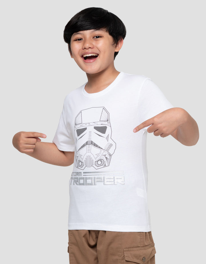 Star Wars Starwars Stormtrooper Kaos Lengan Pendek Anak Laki-Laki