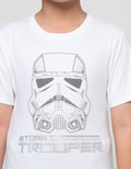 Star Wars Starwars Stormtrooper Kaos Lengan Pendek Anak Laki-Laki