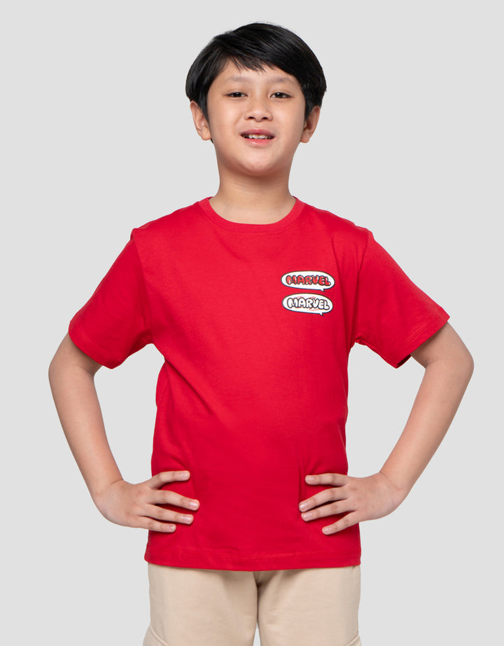 Marvel Skater Heads Logo Kaos Anak Laki-laki