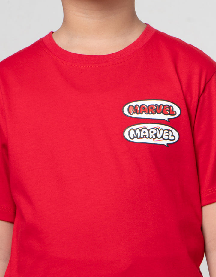 Marvel Skater Heads Logo Kaos Anak Laki-laki