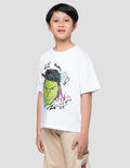 Marvel Skater Hulk Face - Oversize Kaos Oversize Anak Laki-laki