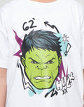 Marvel Skater Hulk Face - Oversize Kaos Oversize Anak Laki-laki