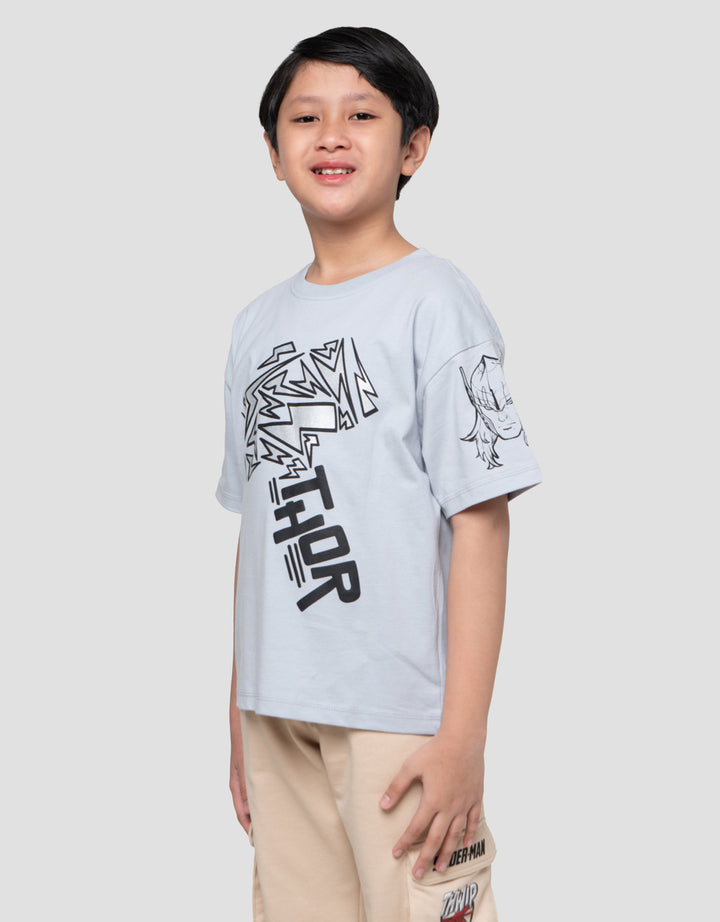 Marvel Skater Thor Face Kaos Anak Laki-laki