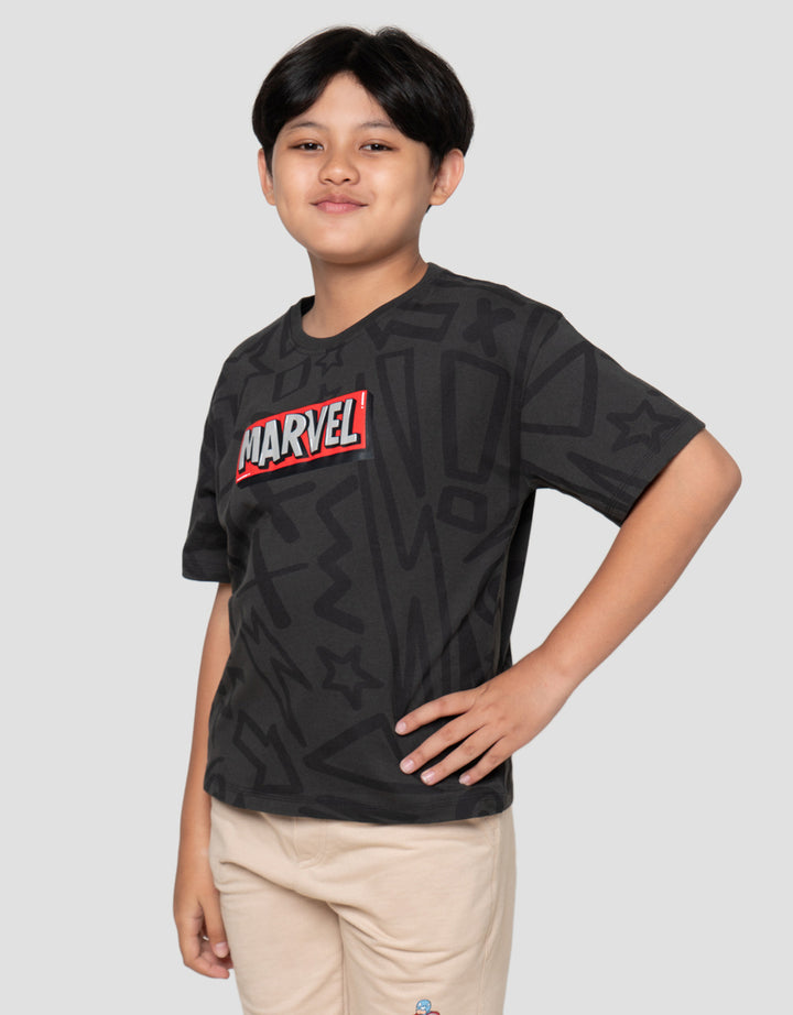 Marvel Skater Fp Logo Dpn Print Kaos Oversize Anak Laki-Laki