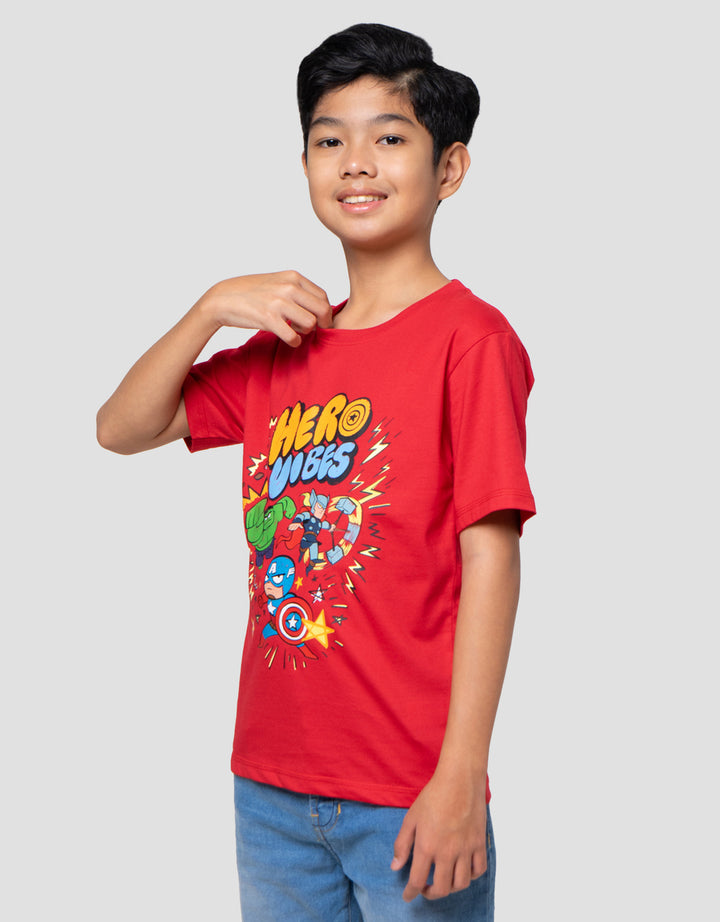 Marvel Thwip Hero Vibes Kaos Anak Laki-laki