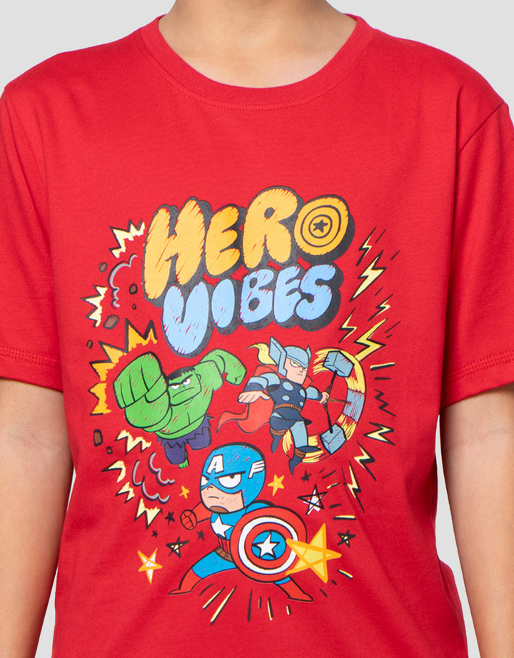 Marvel Thwip Hero Vibes Kaos Anak Laki-laki