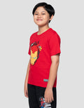 Marvel Skater Ironman Head Print Kaos Anak Laki-laki