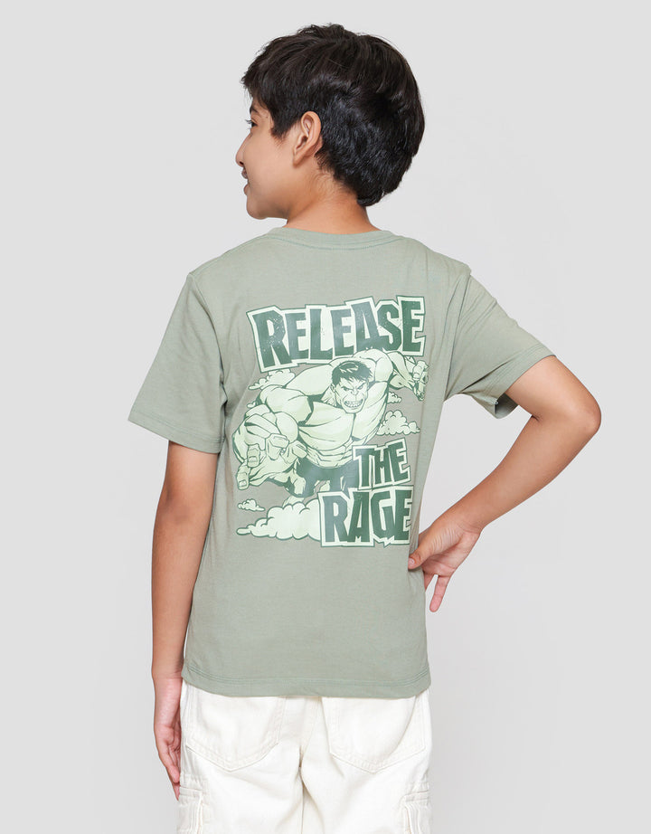 Marvel Hulk Release Print Blkg Kaos Anak Laki-laki
